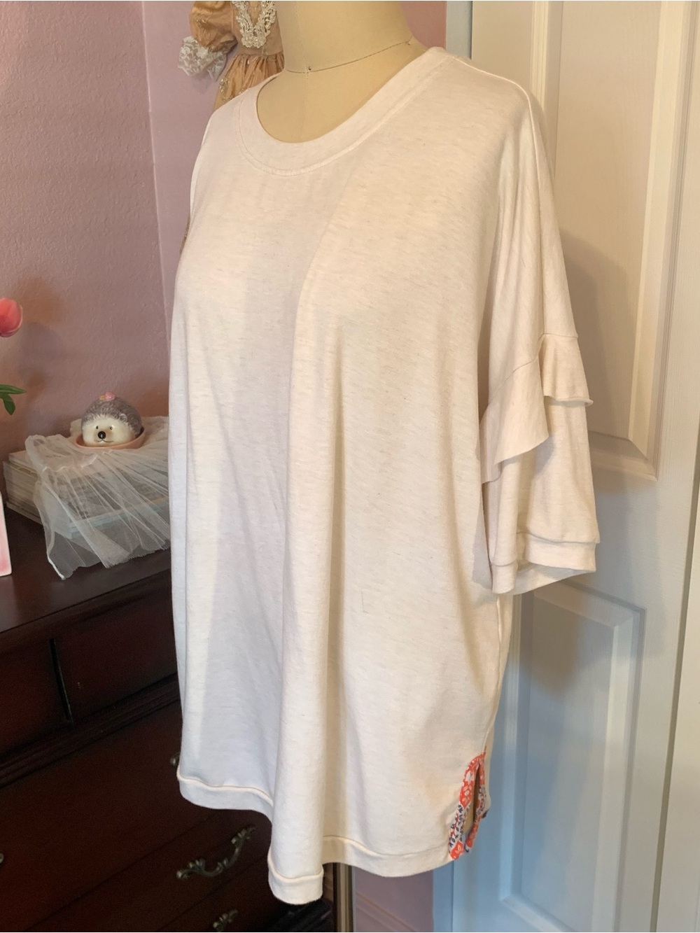 MATILDA JANE Cream Ruffle Sleeve Women's Top